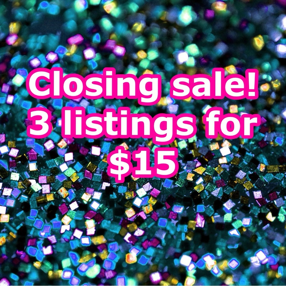 🔥 3 for $15 🔥 Add 3 qualifying items to your bag and send me an offer for $15.